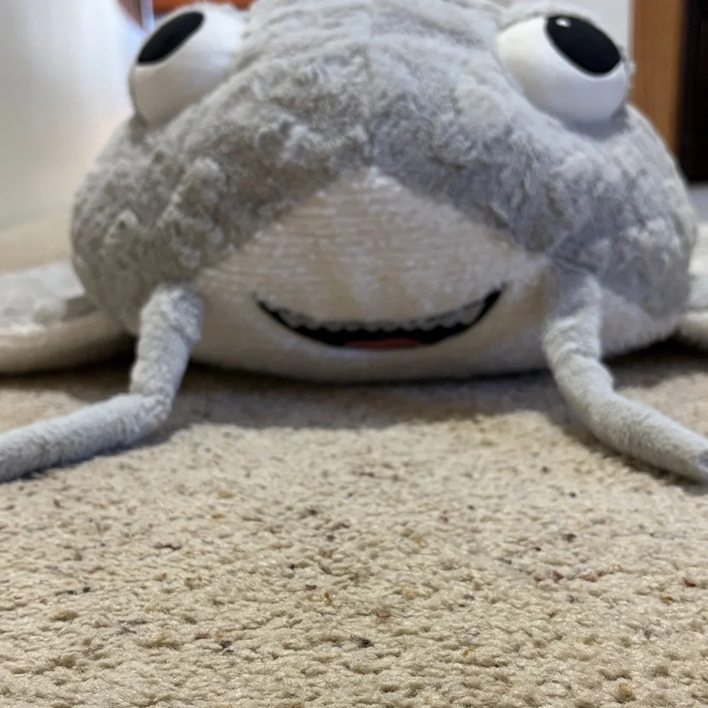 Gray Plush Stingray Toy